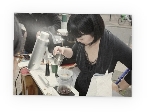 Pouring at ELLA’s counter